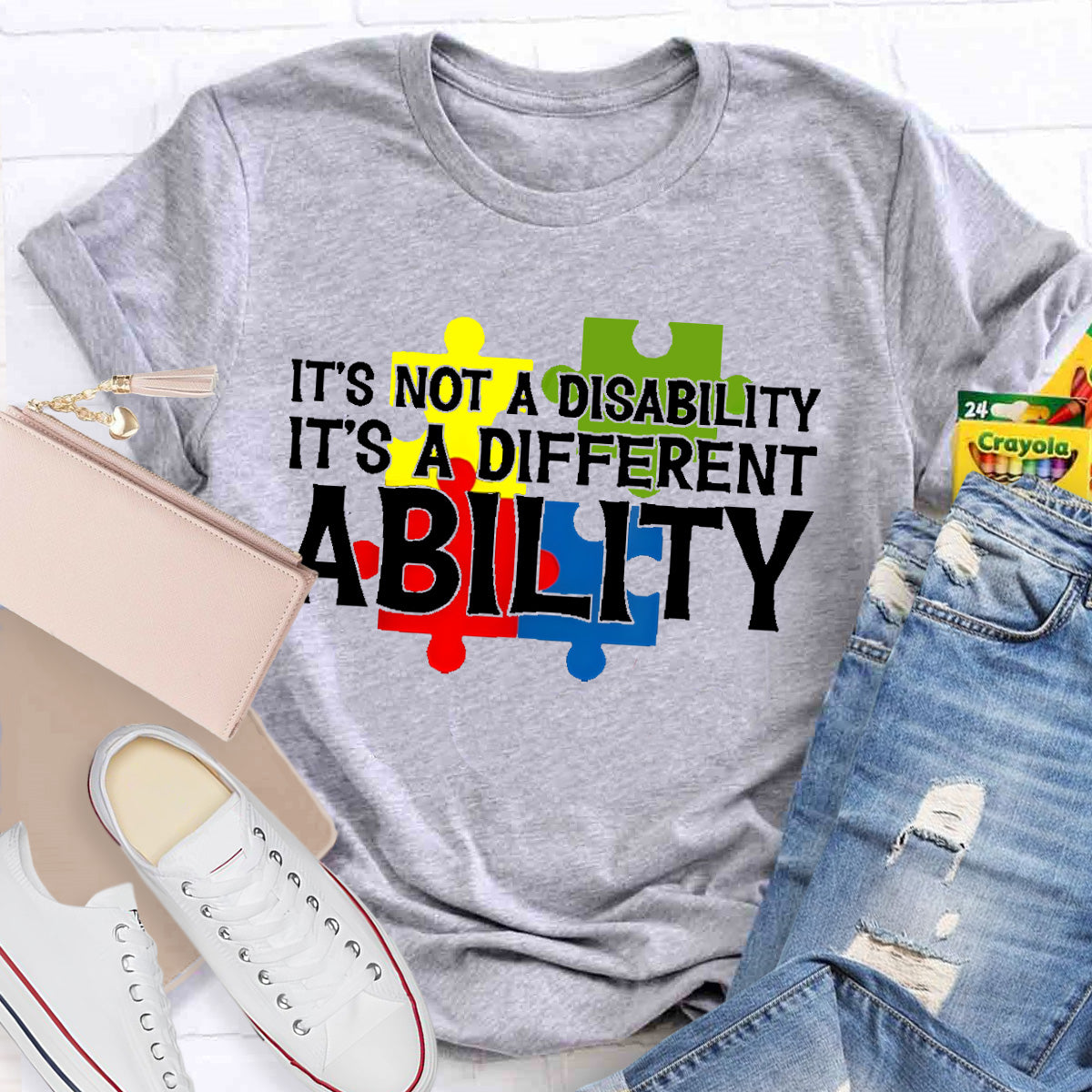 It'S Not A Disability It Is A Different Ability Teacher T-Shirt