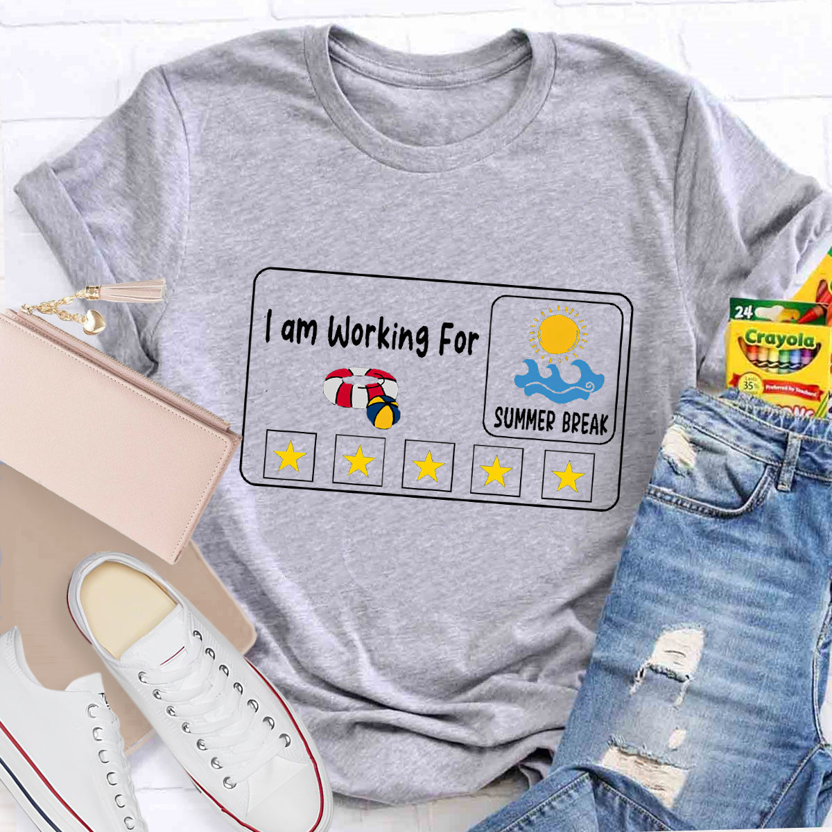 I am Working For Summer Break Teacher T-Shirt