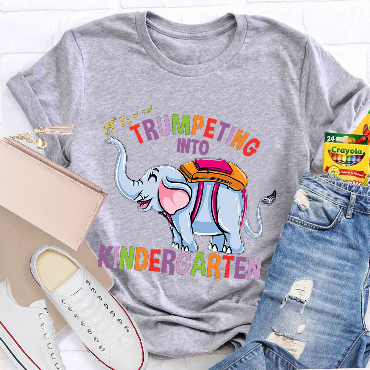 Trumpeting Into Kindergarten Teacher Shirt