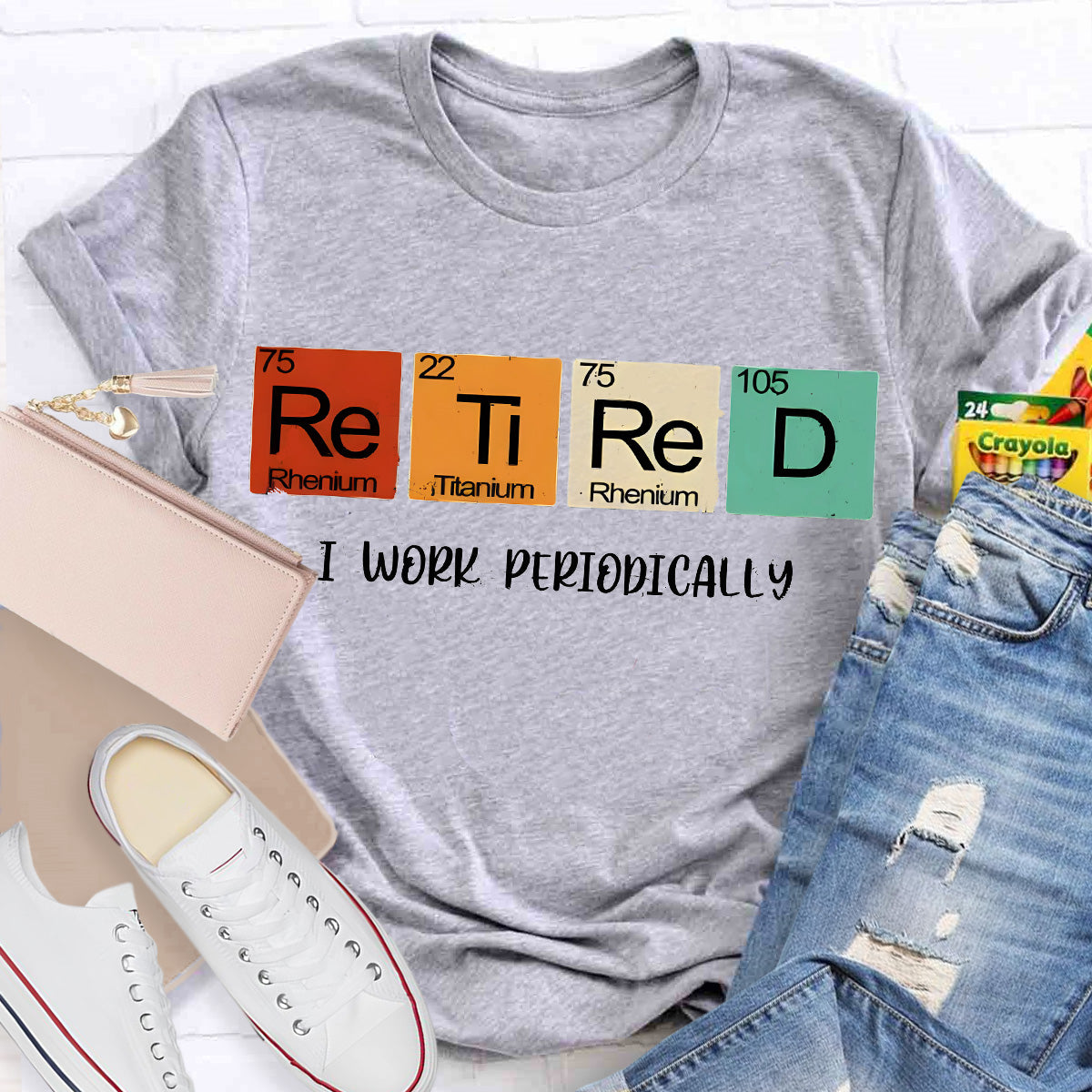 Retired I Work Periodically Teacher T-Shirt