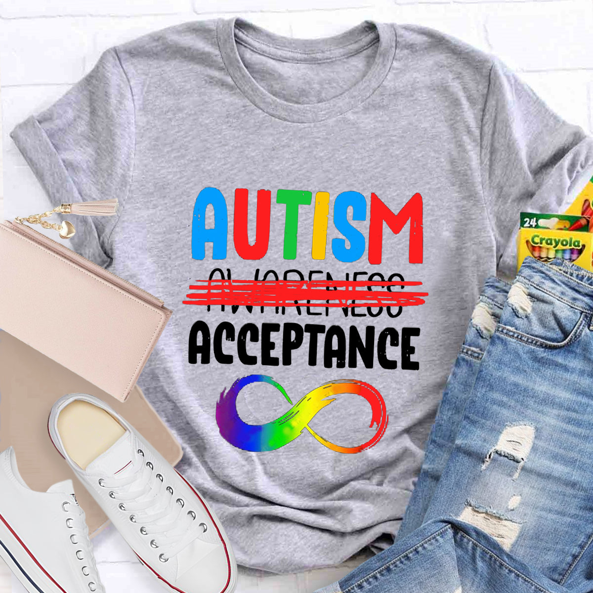 Autism Acceptance Infinity Symbol T-Shirt