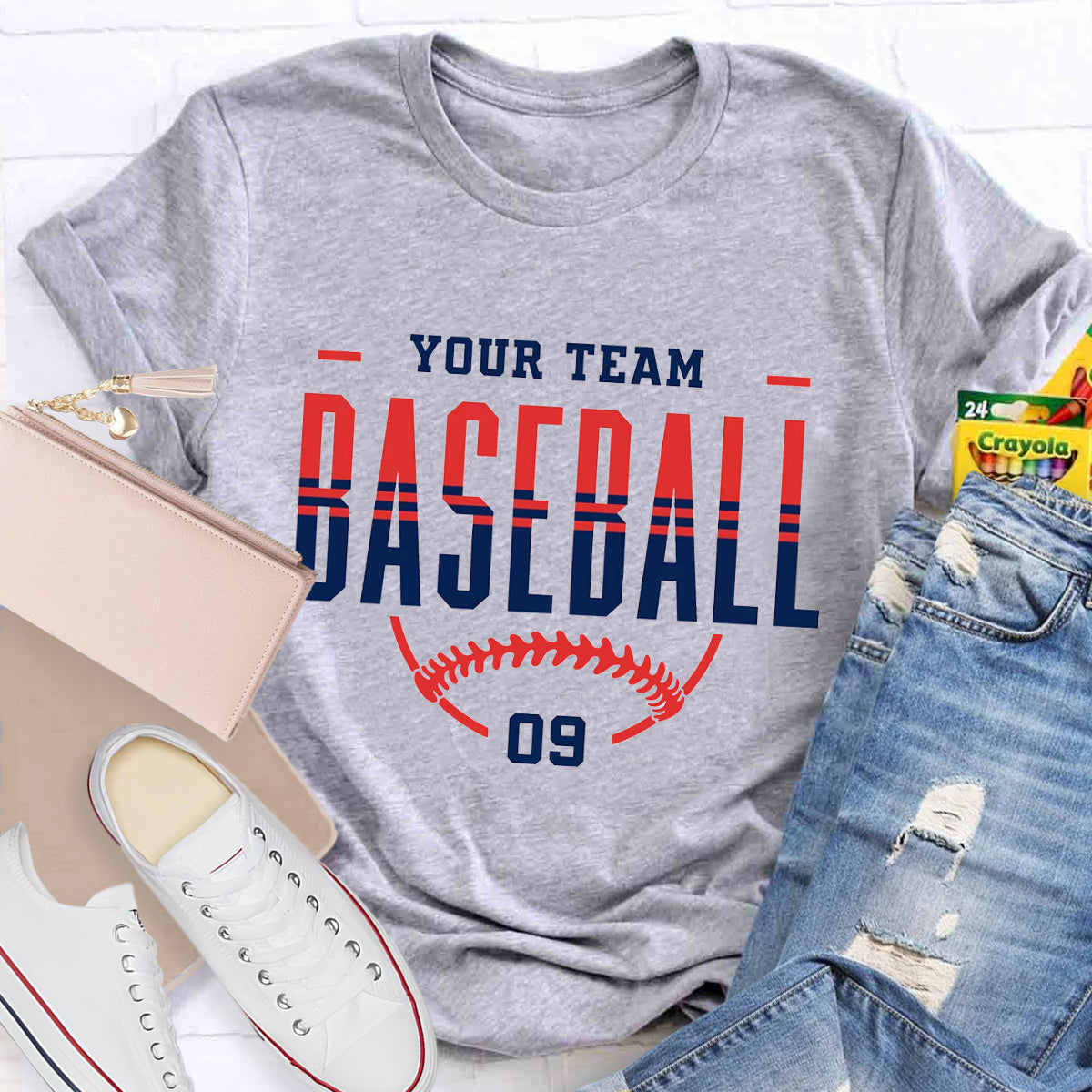 Personalized Team Name And Number Teacher T-Shirt