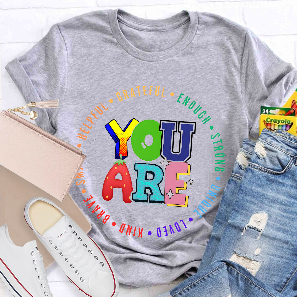 You Are Grateful Strong Enough Teacher T-Shirt