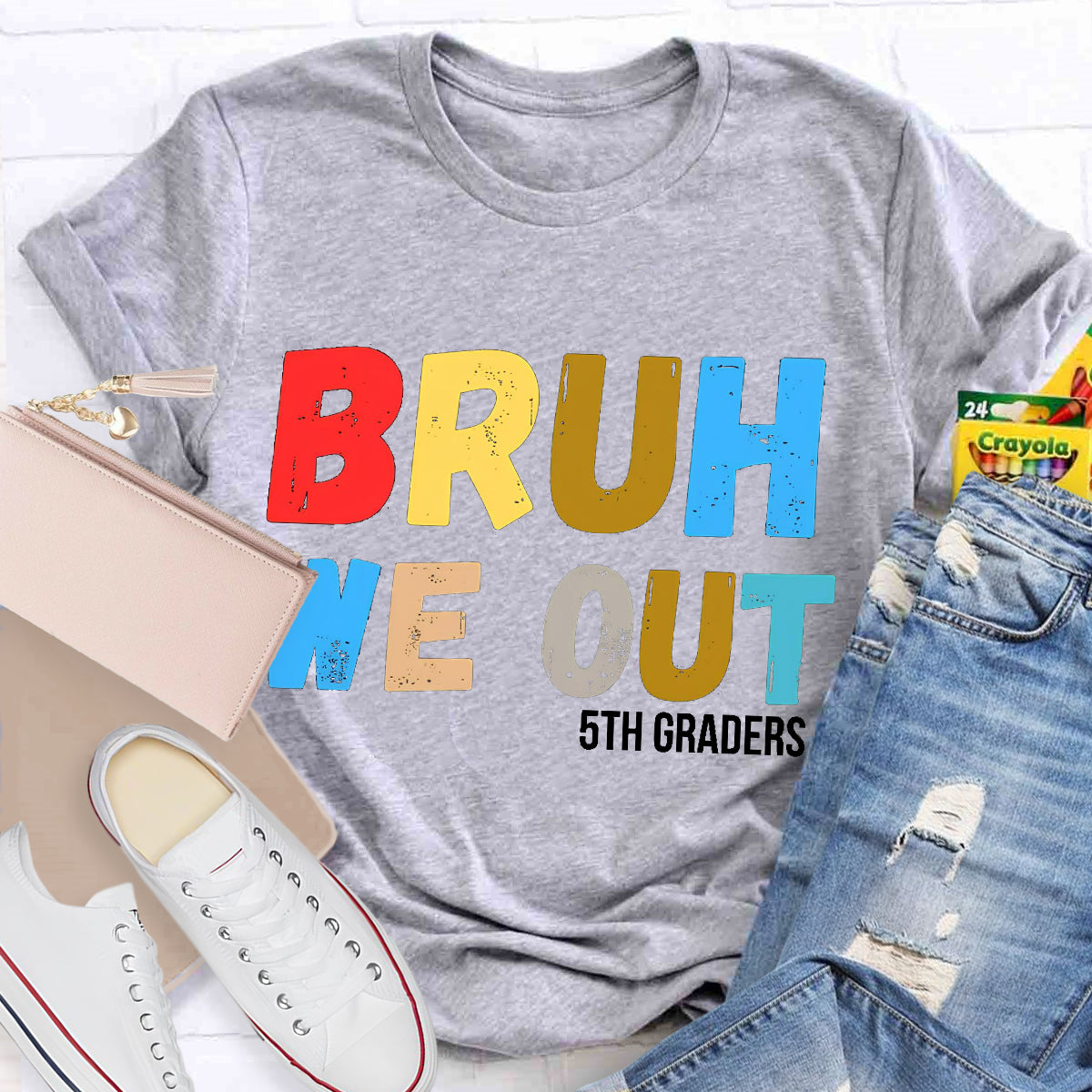 Bruh We Out 5th Graders Teacher T-Shirt