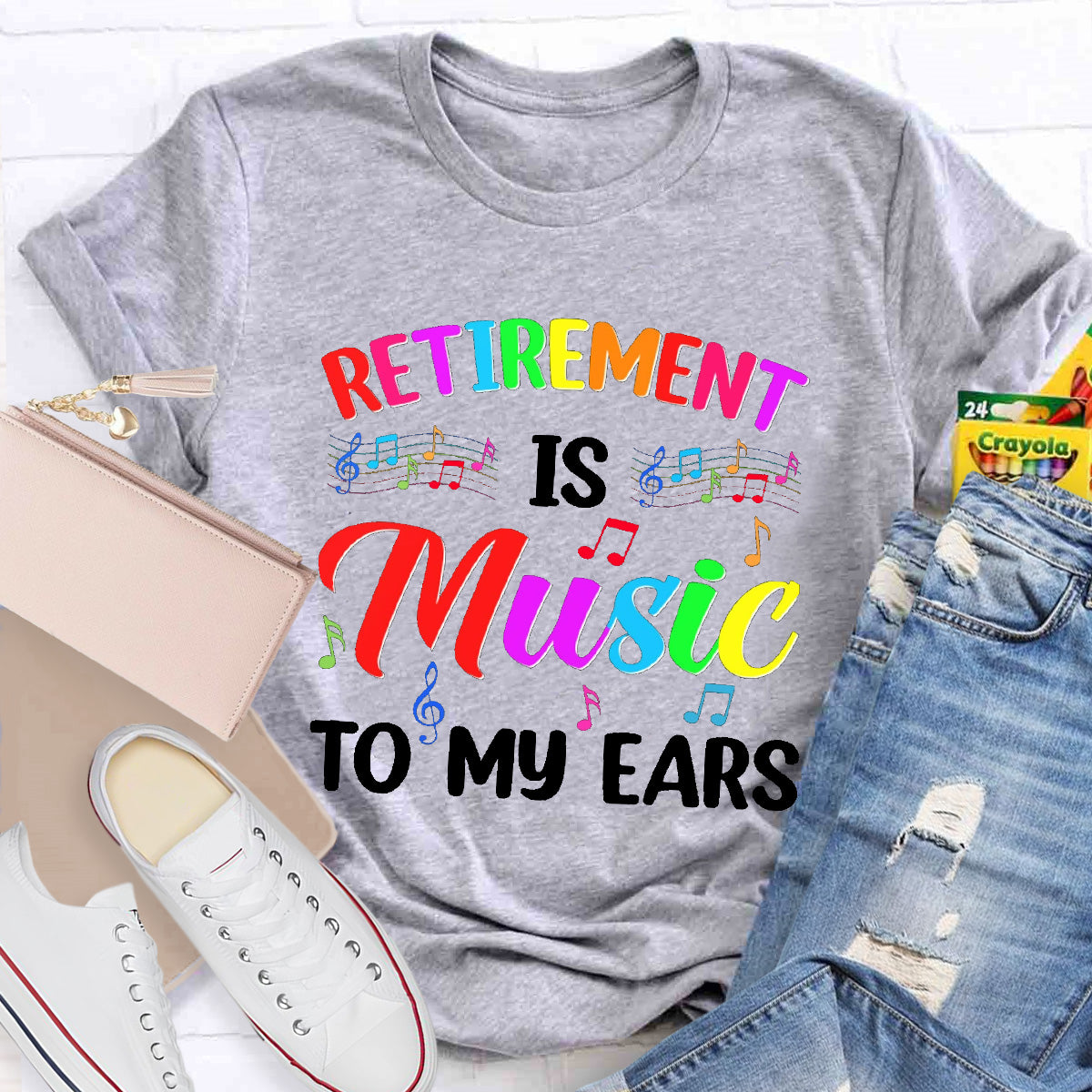 Retirement Is Music To My Ears Teacher T-Shirt