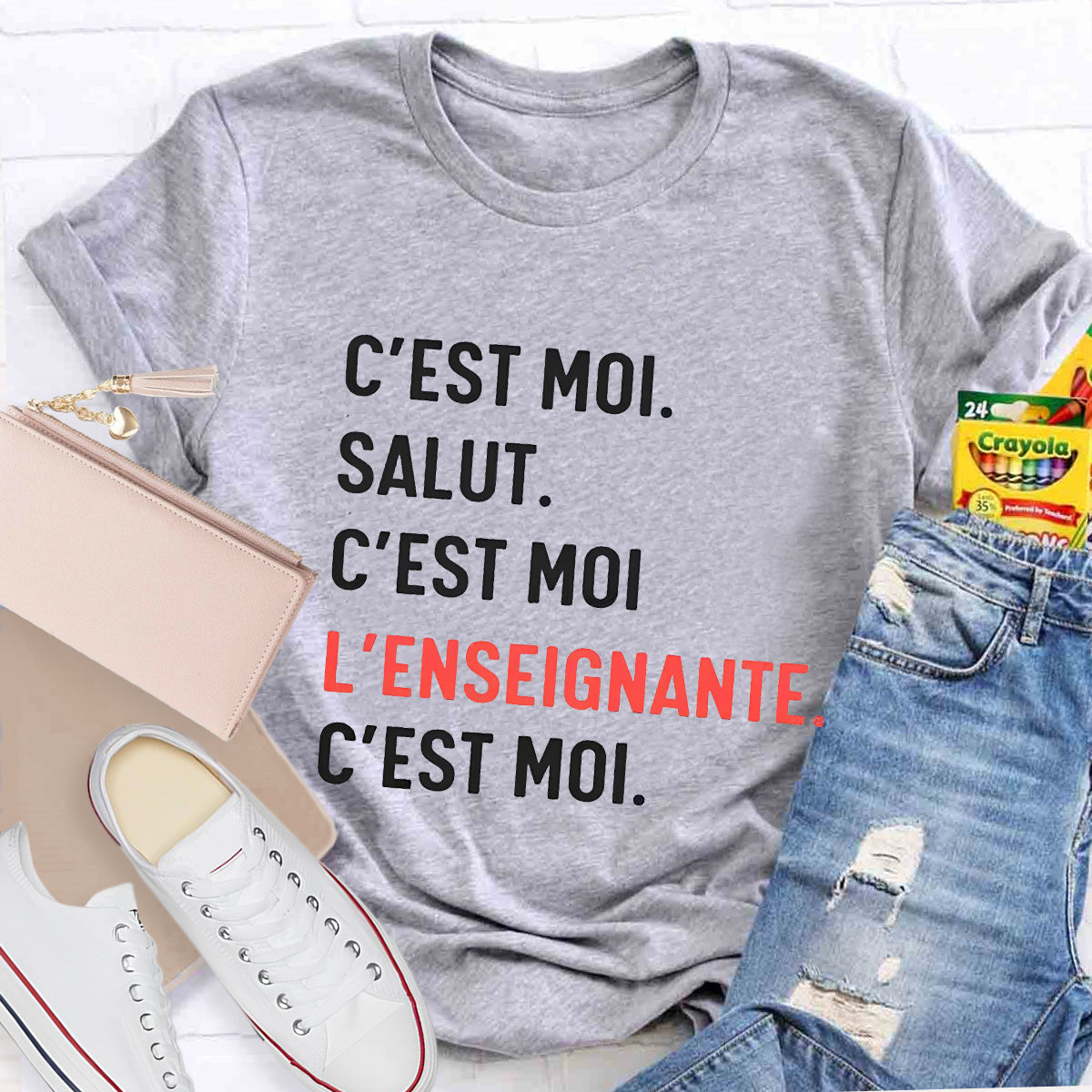 C'est Moi Salut French Teacher T-Shirt