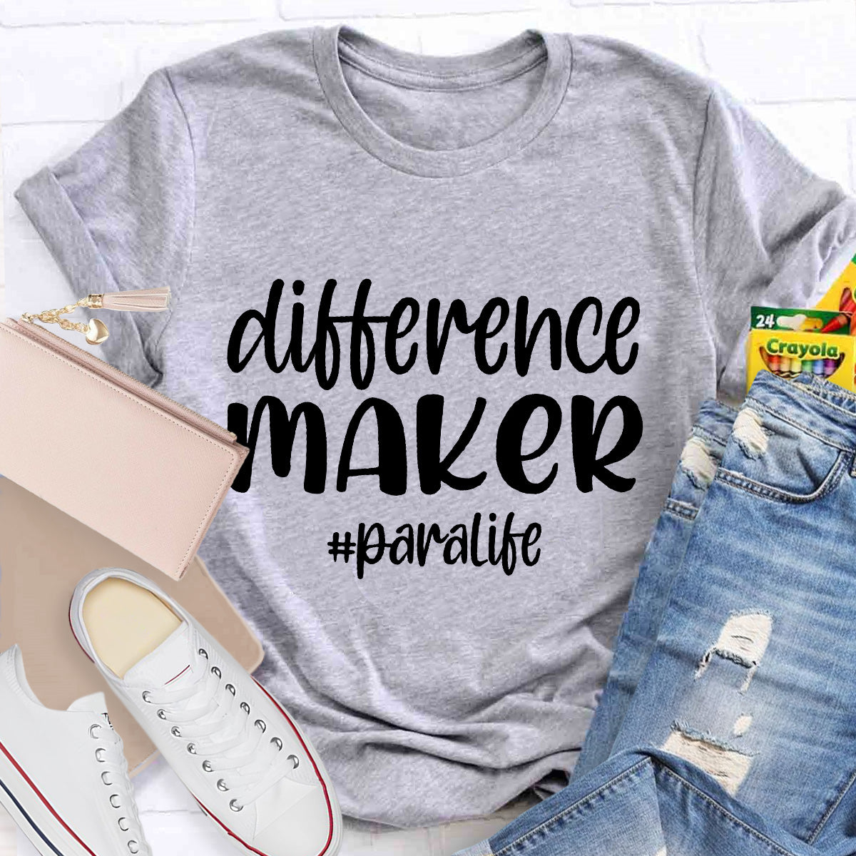 Difference Maker Paralife  Teacher T-Shirt