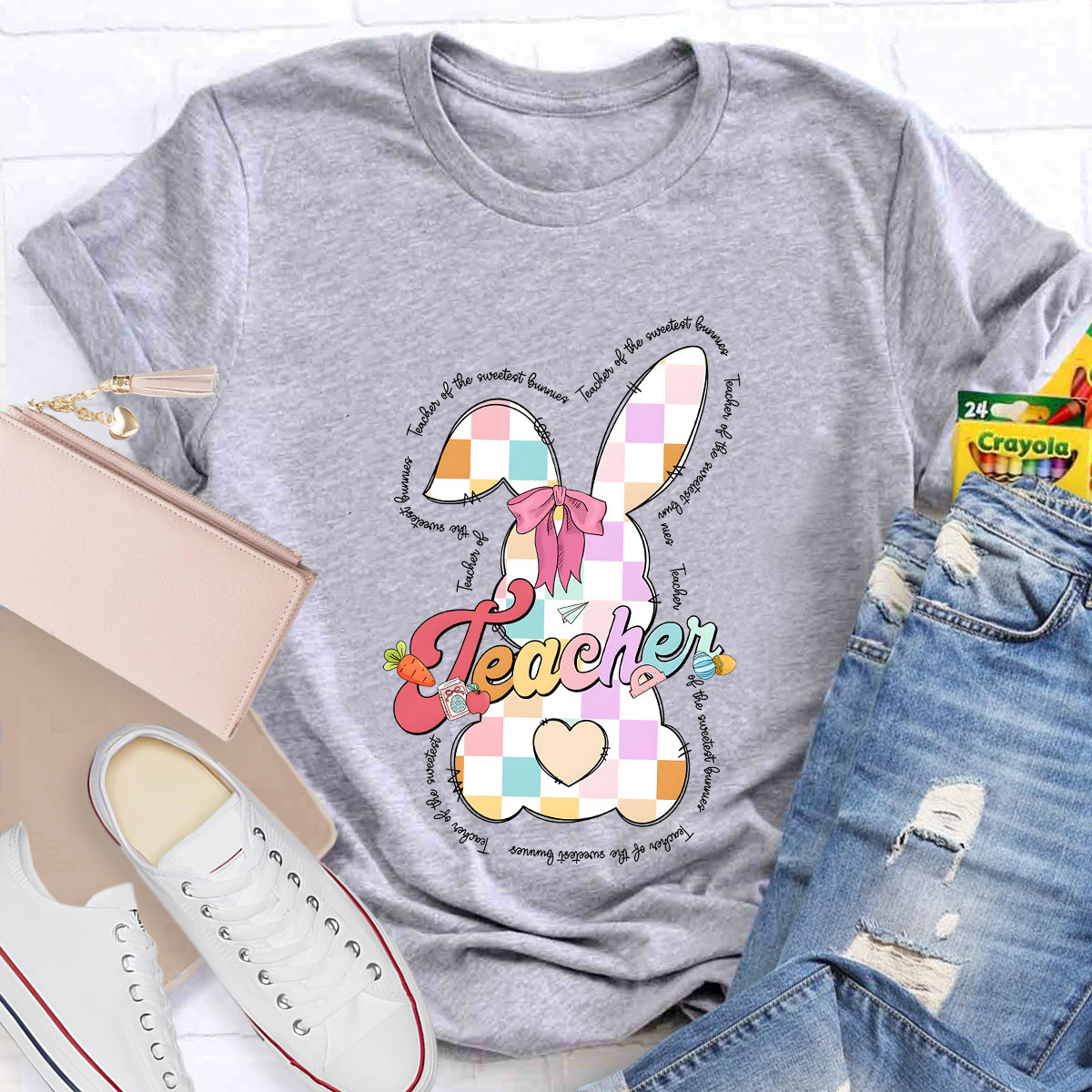 Teaching Of The Sweetest Bunnies Teacher T-Shirt