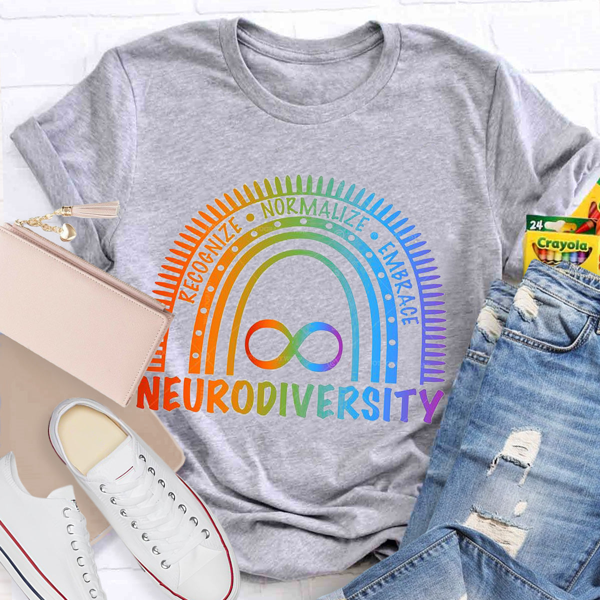 Neurodiversity Embrace Teacher T-Shirt