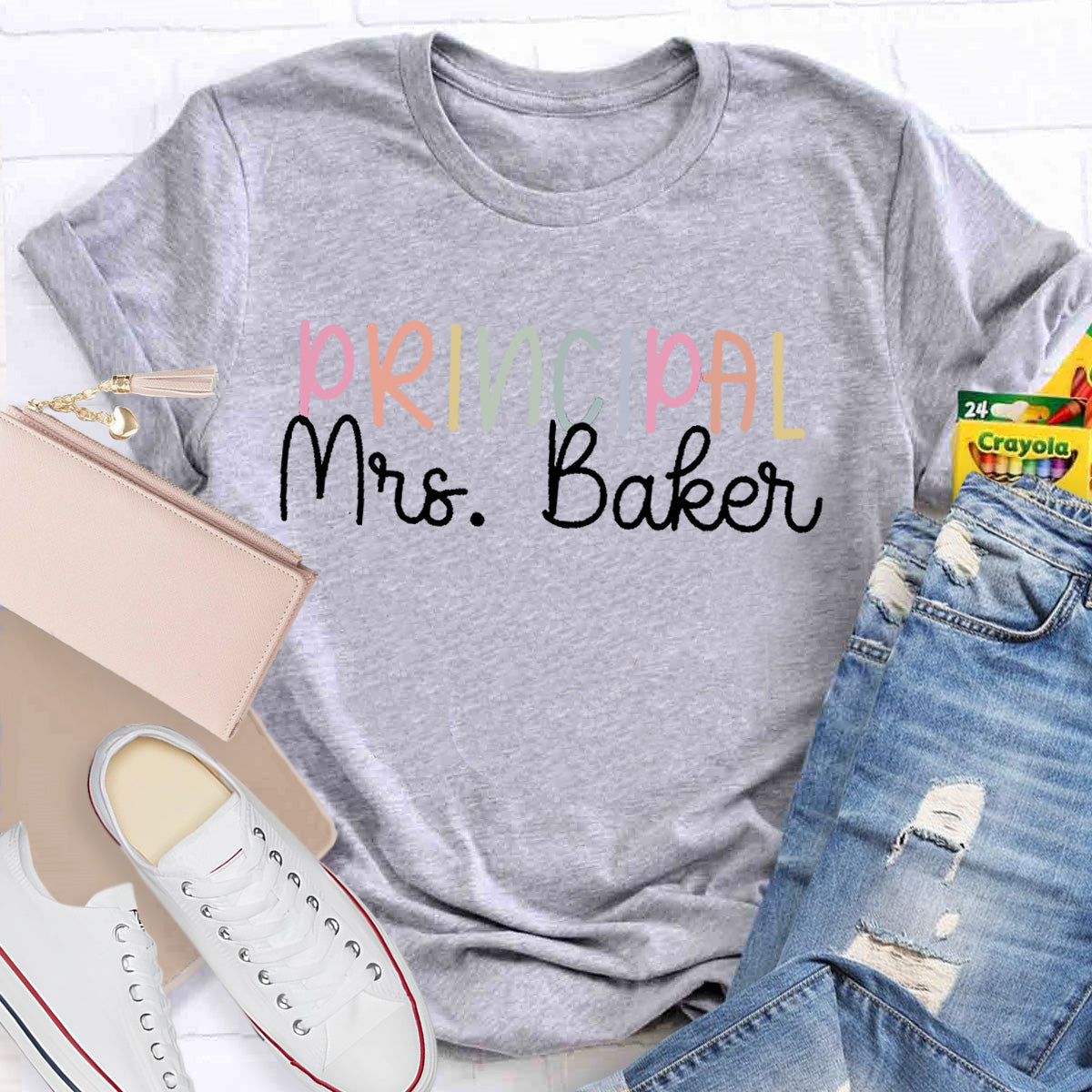 Personalized Name Principal  Teacher T-Shirt