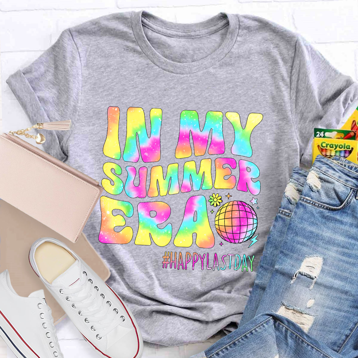 In My Summer Era Happy Last Day Teacher T-Shirt