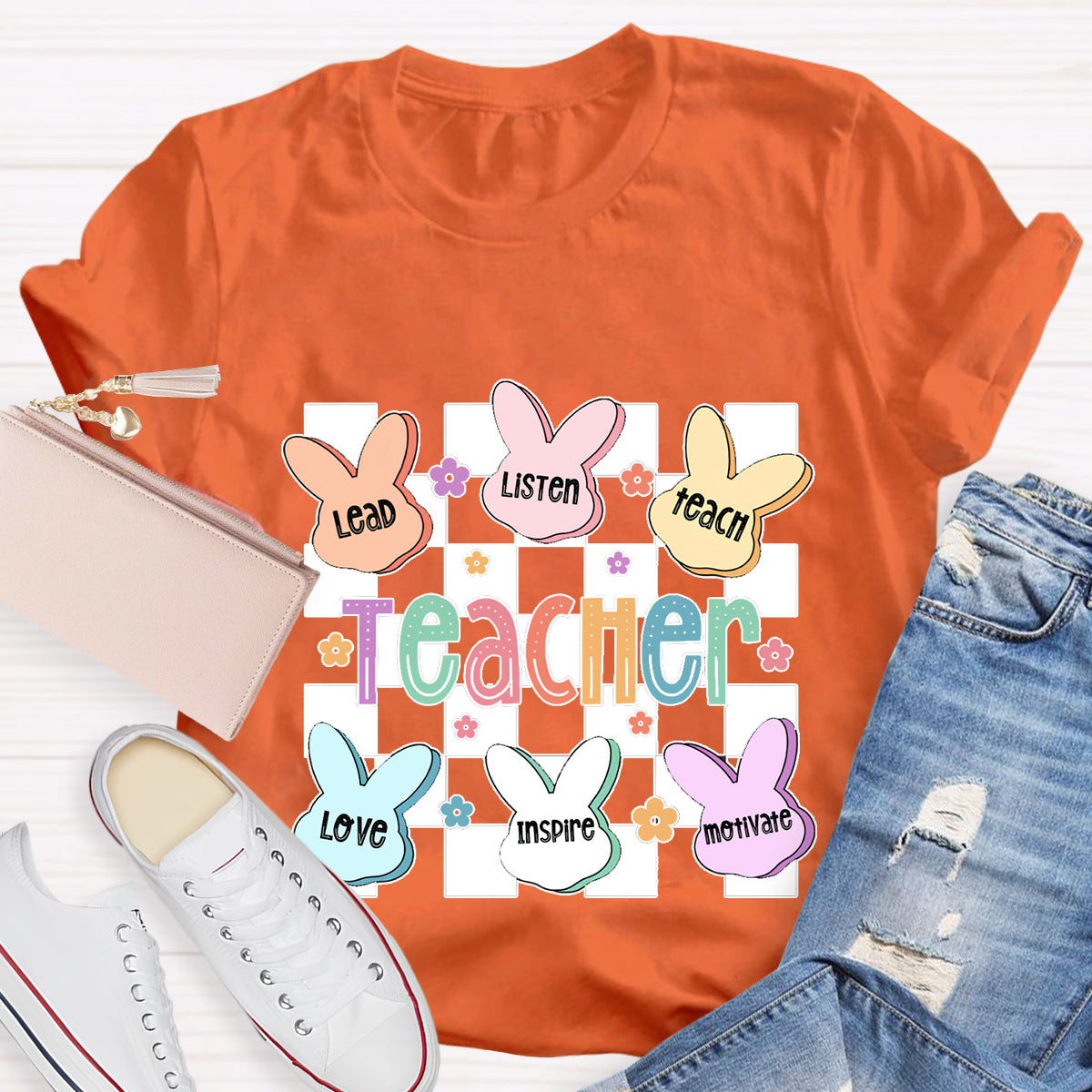 Teacher Of The Sweetest Bunnies Teacher T-Shirt