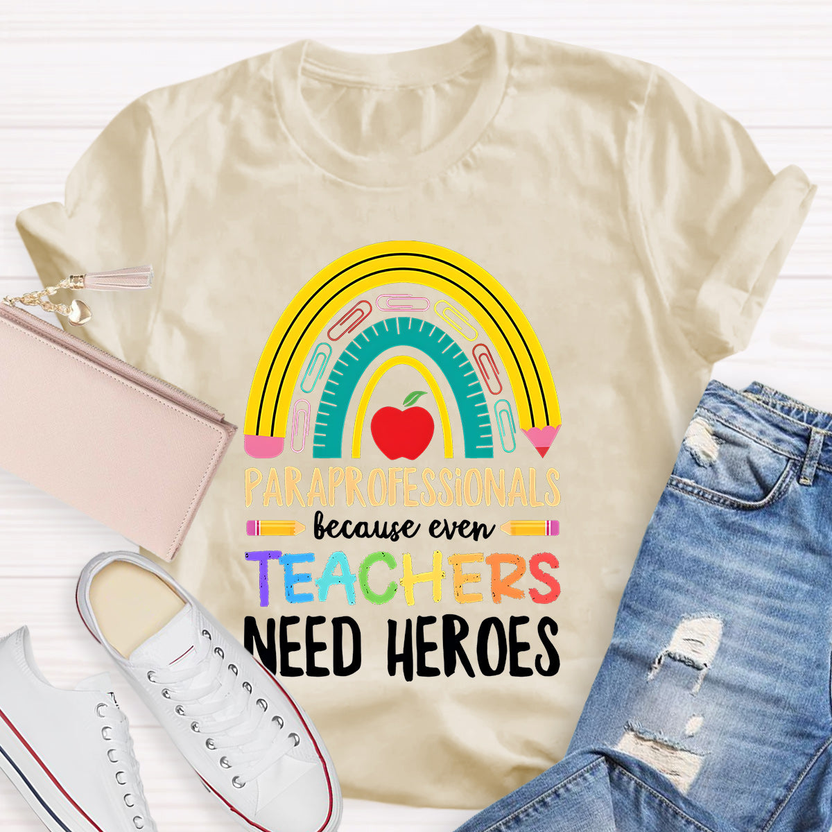 Teacher Needs Heroes Teacher T-Shirt