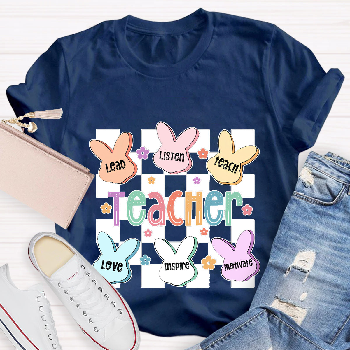 Teacher Of The Sweetest Bunnies Teacher T-Shirt