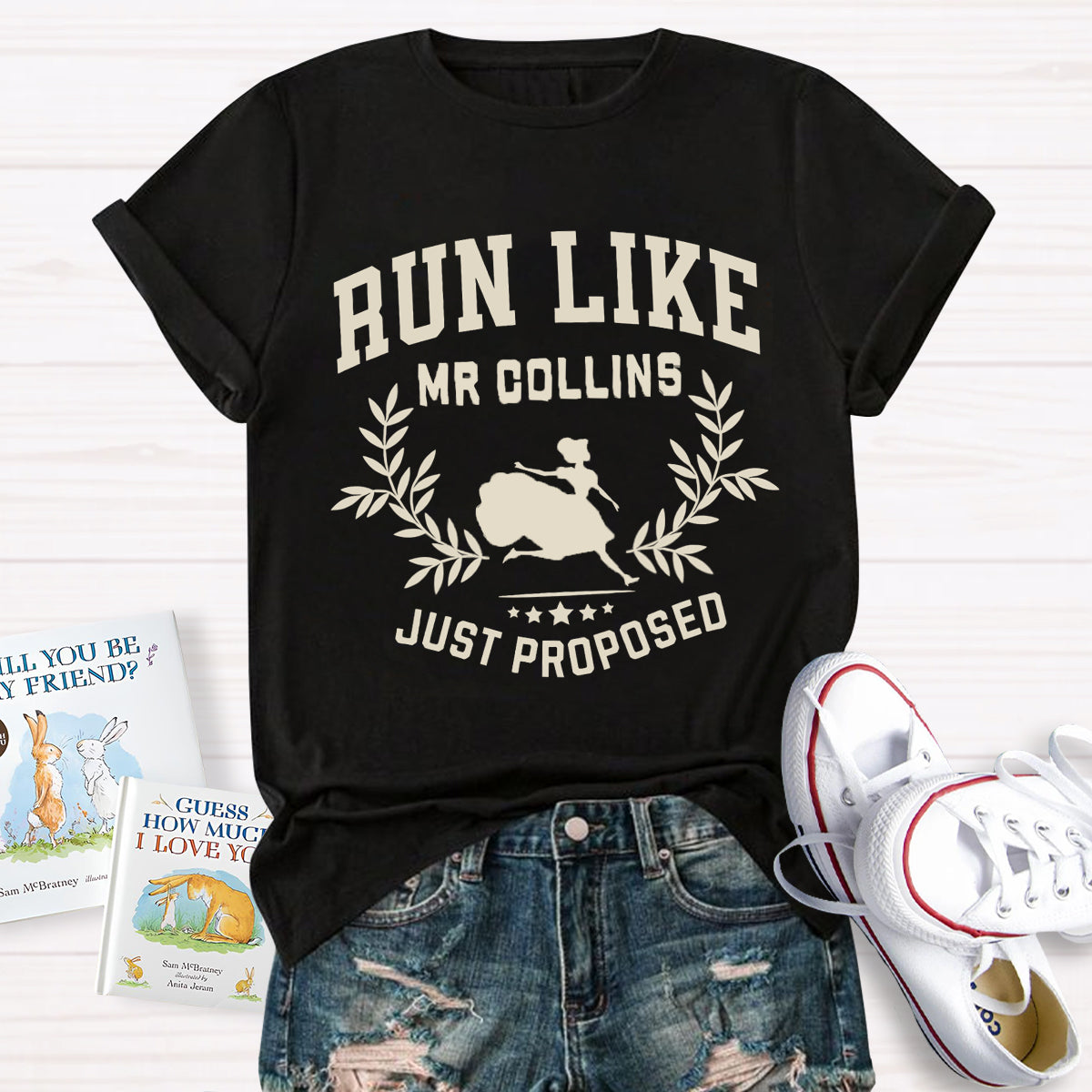 Run Like Mr Collins Just Proposed Teacher T-Shirt