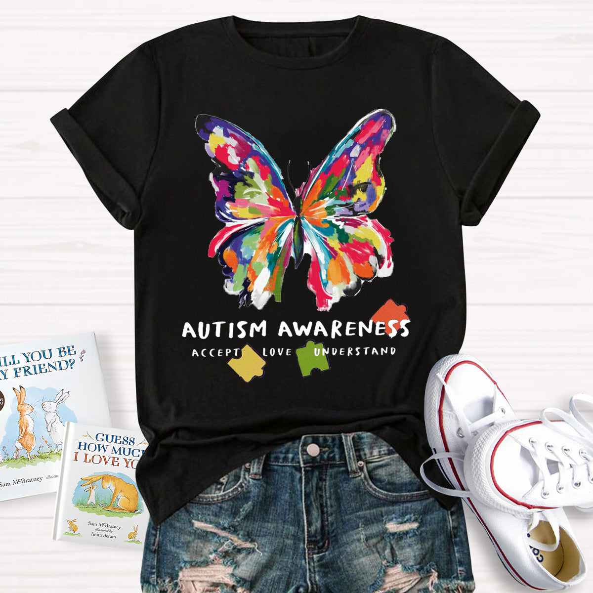 Autism Awareness Accept Understand Love Teacher T-Shirt
