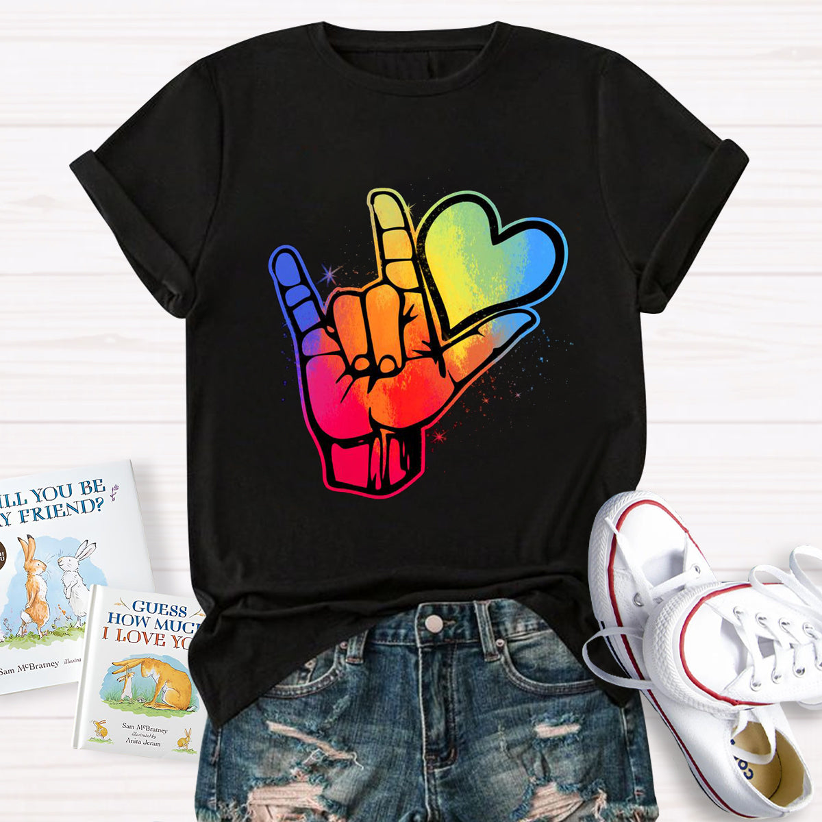 Love Sign Hand Teacher T-Shirt