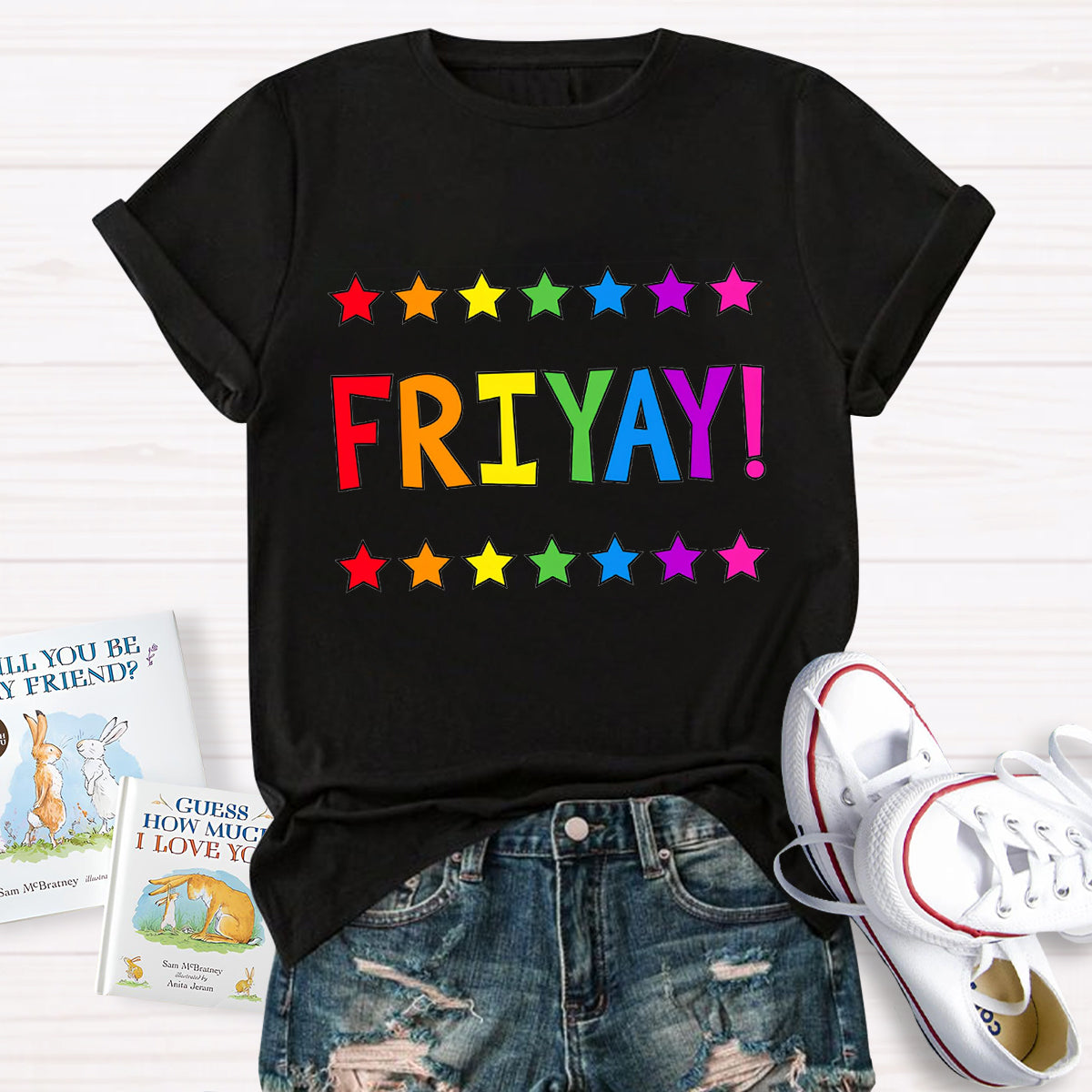 Happy Friyay Star Teacher T-Shirt