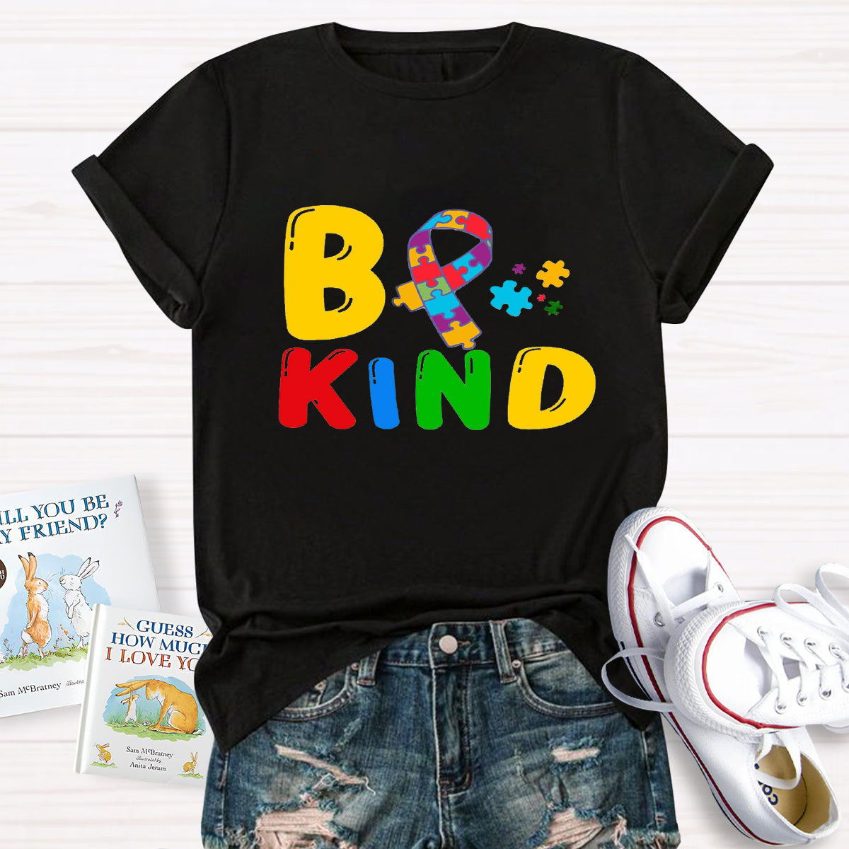 Be Kind Autism Puzzle T-Shirt