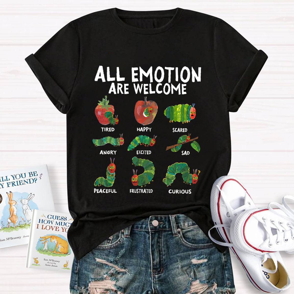 All Emotions Are Welcome Teacher T-Shirt