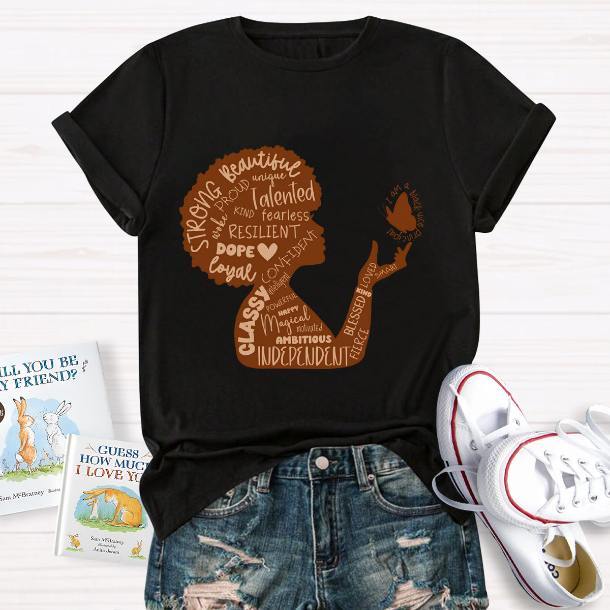 She is Beautiful Strong Independent Women T-Shirt