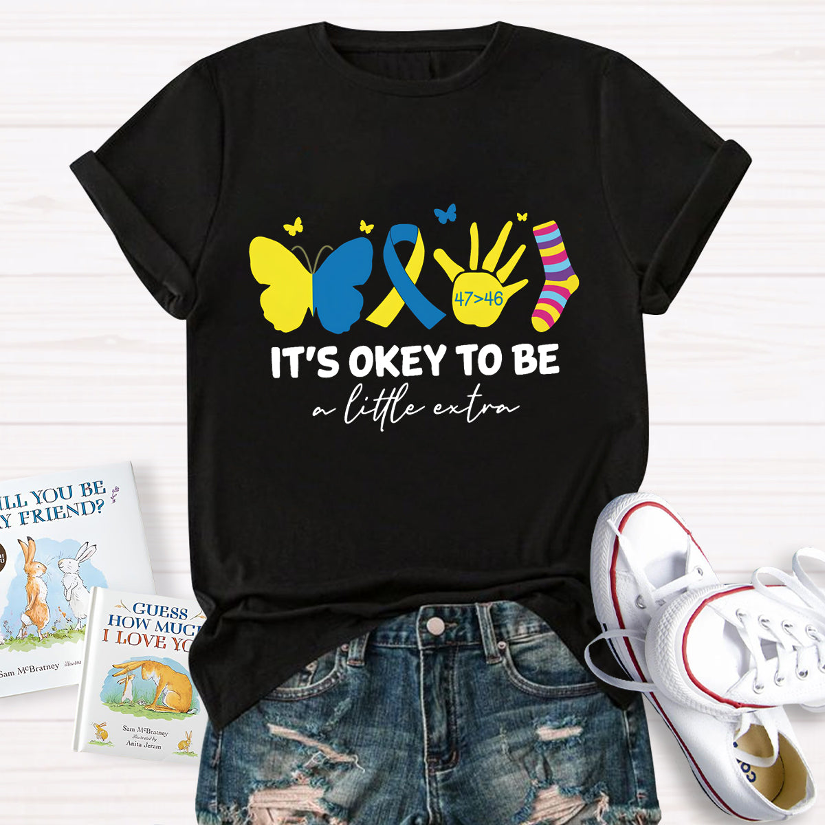 It's OK To Be A Little Extra Butterfly T-Shirt