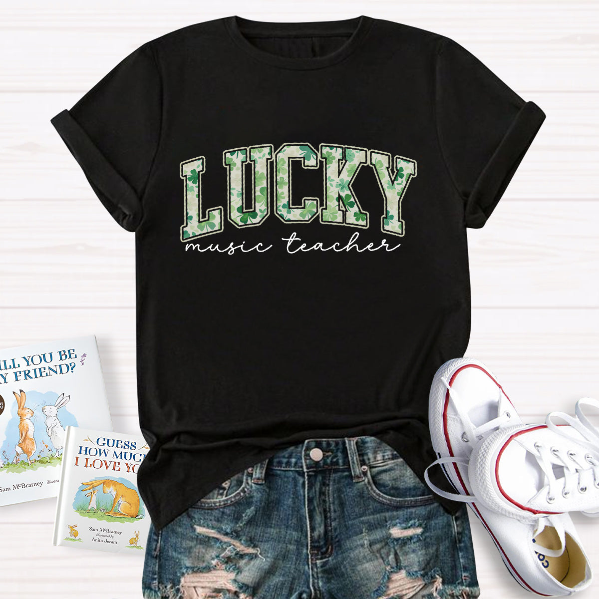 Lucky Music Teacher T-Shirt