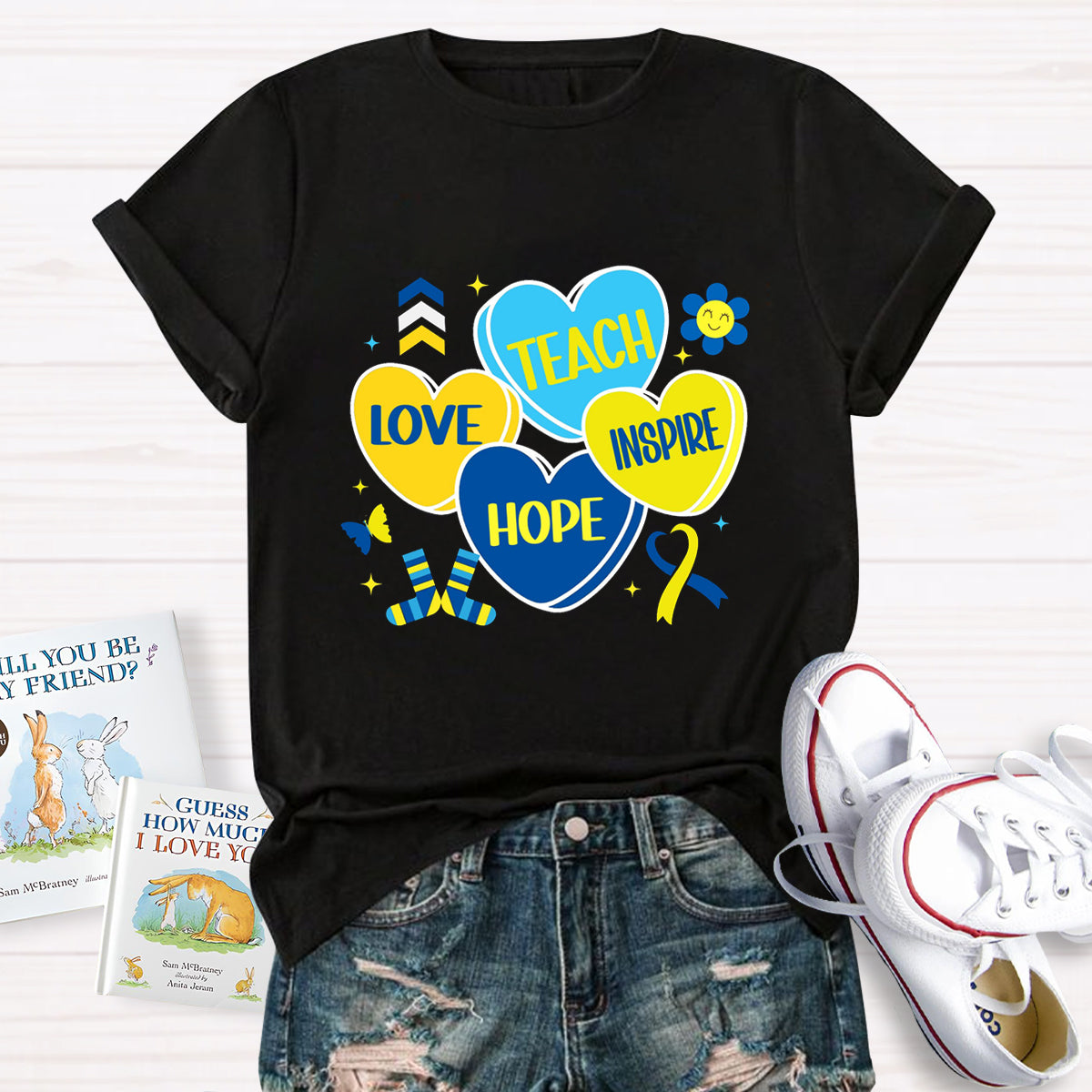 World Down Syndrome Day Teach Love T-Shirt