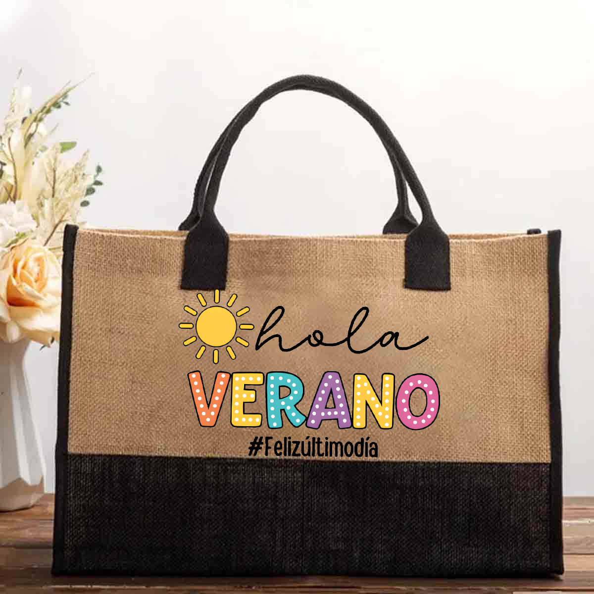 Hola Verano Felizúltimodia Spanish Teacher  Cotton Tote Bag