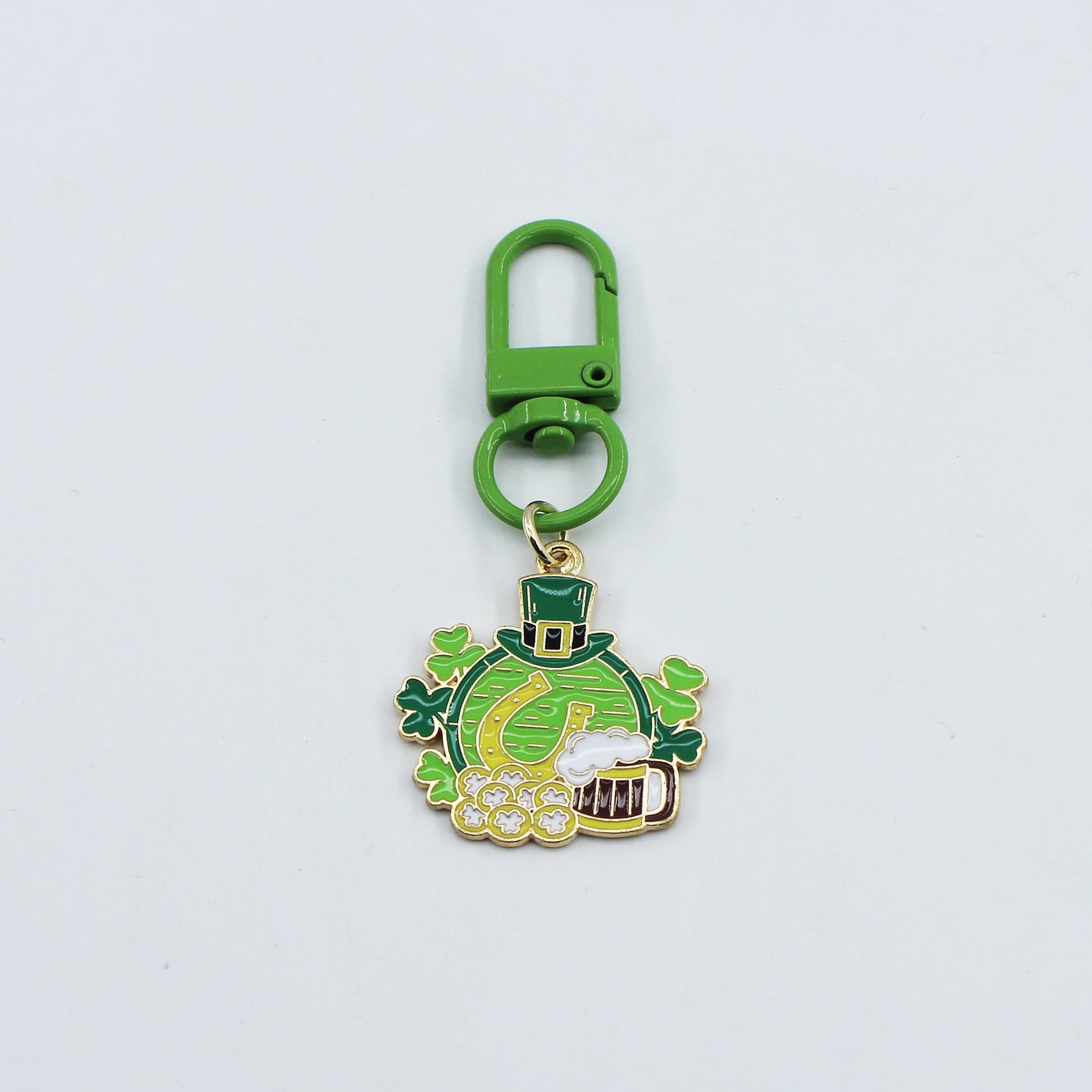 Irish Day Green Shamrock Pendant