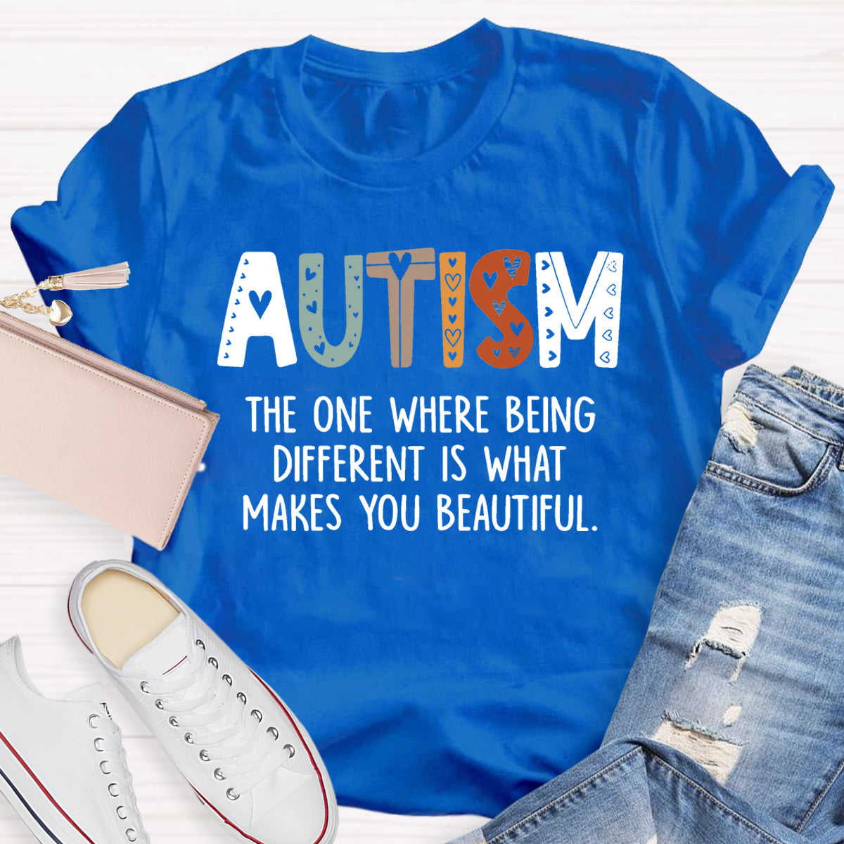 Autism The One Where Being Different Is What Make You Beautiful T-Shirt