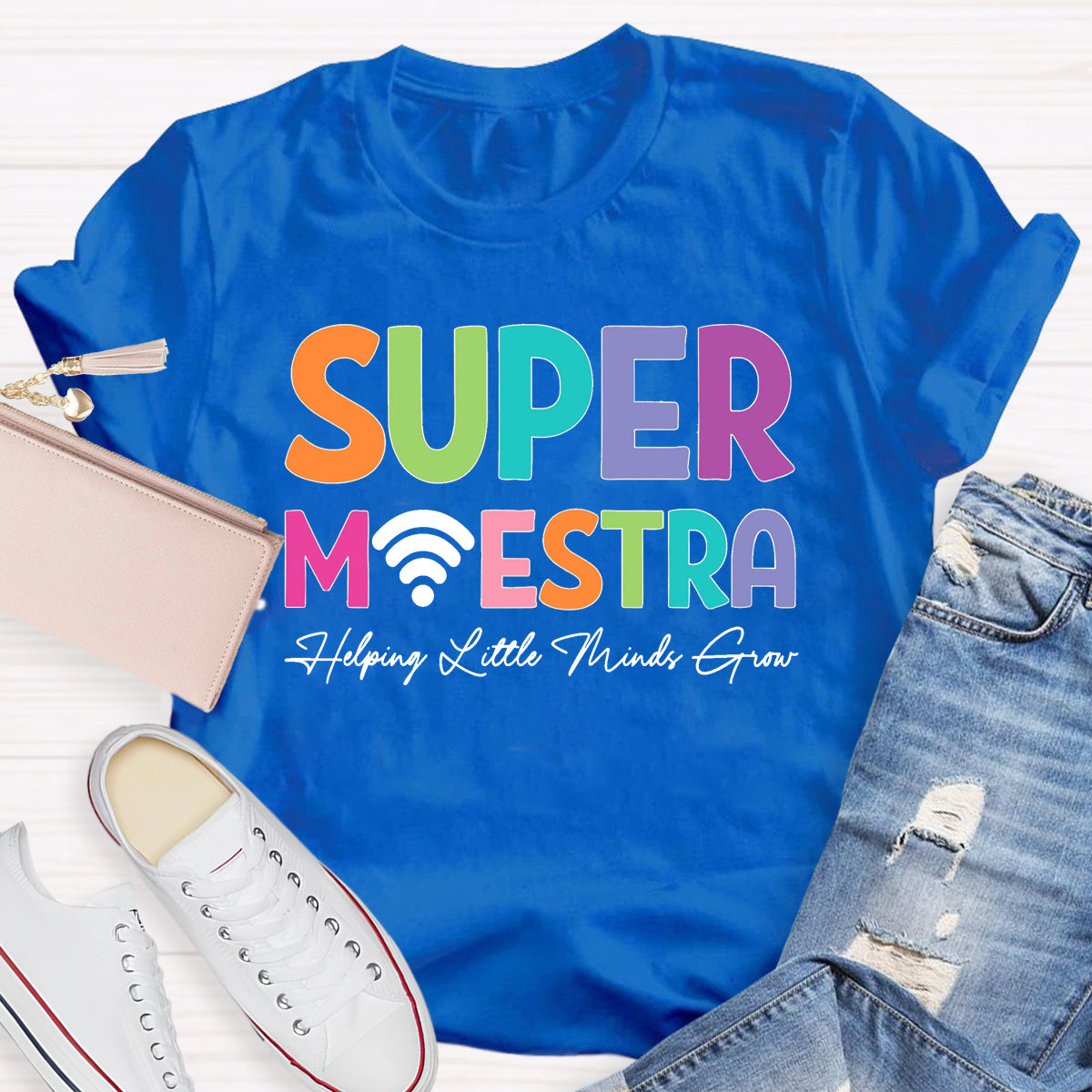 Super Maester Help Little Minds Grow Teacher T-Shirt