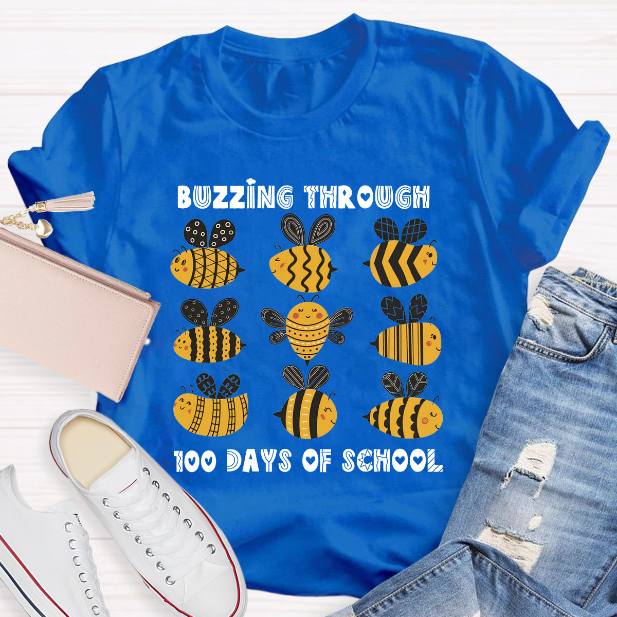 Buzzing Through 100 Days Of School T-Shirt
