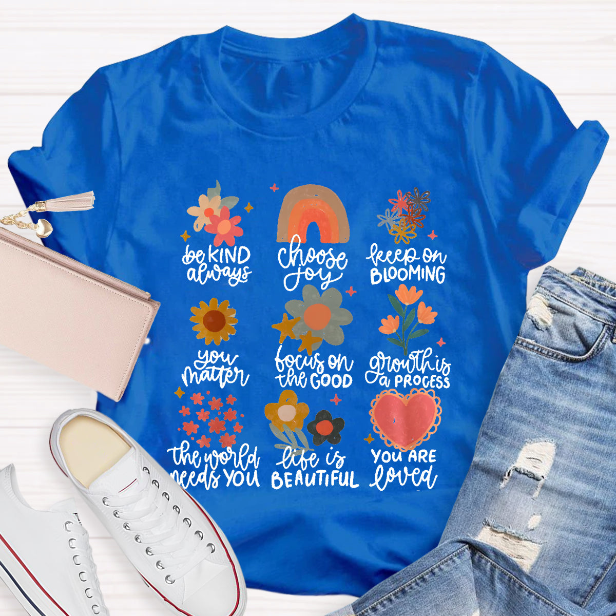 Be Kind Always Choose Joy Floral T-Shirt