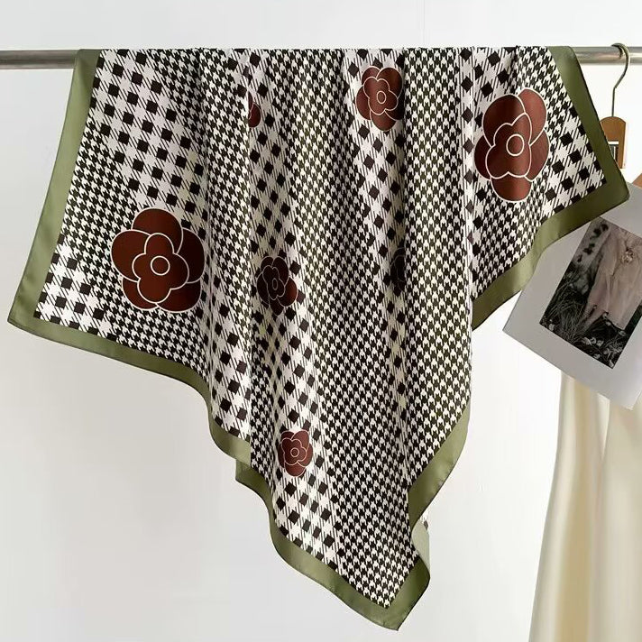 Small Square Scarf  Neck Protector  Teacher's Day Gift