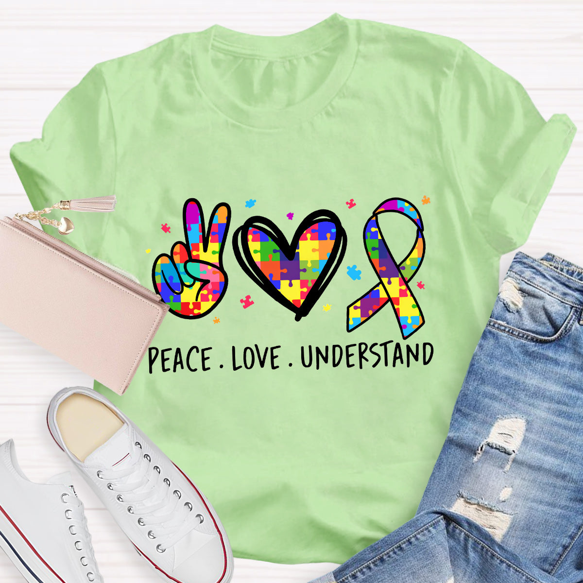 Peace Love Understand Teacher T-Shirt