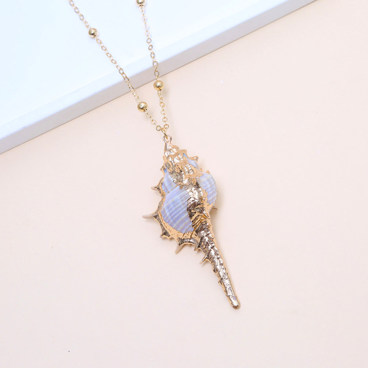 Little Seashell Natural Necklace — Natural Shell Pendant
