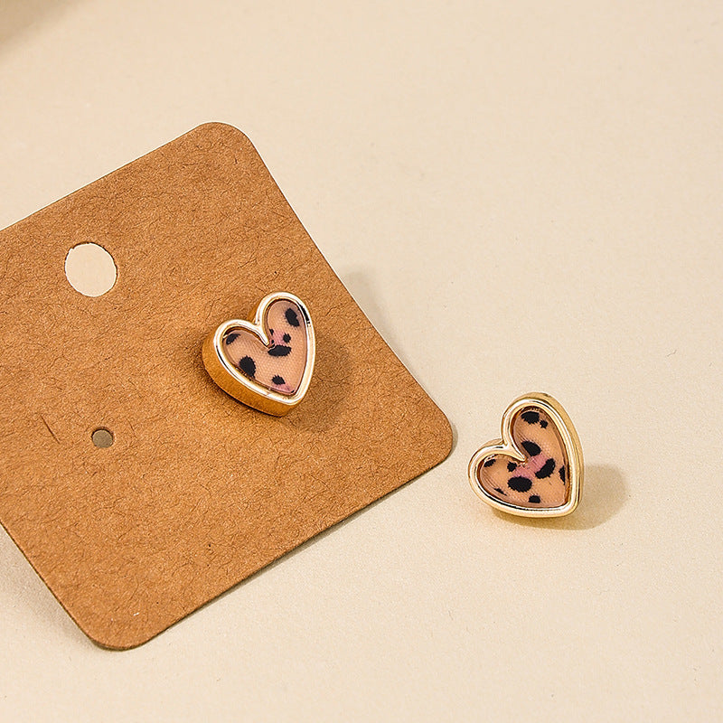Cute Heart Alloy Earrings