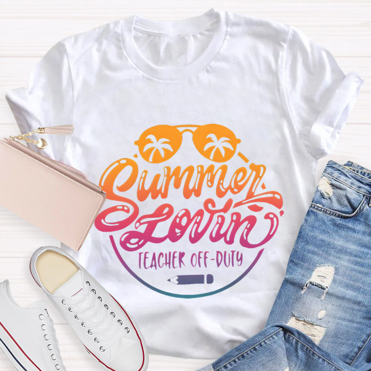 Summer Lovin Teacher Off Duty Teacher T-Shirt