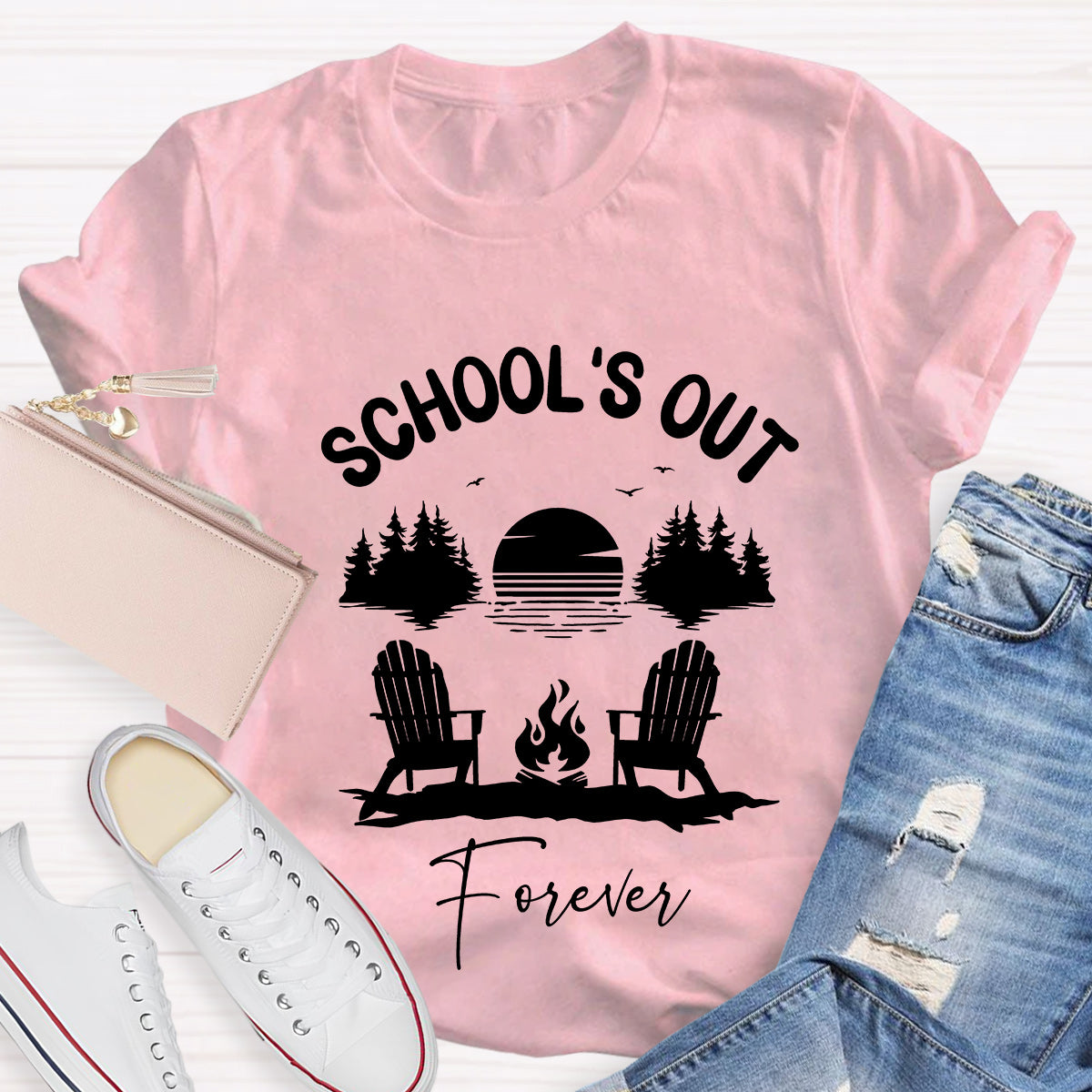 School‘s  Out Forever Teacher T-Shirt