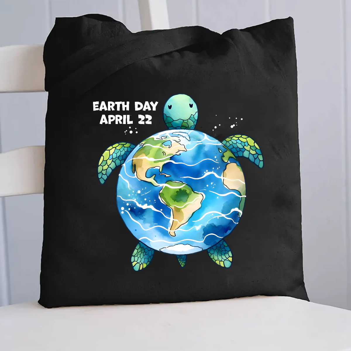 Save the Turtles Canvas Tote Bag