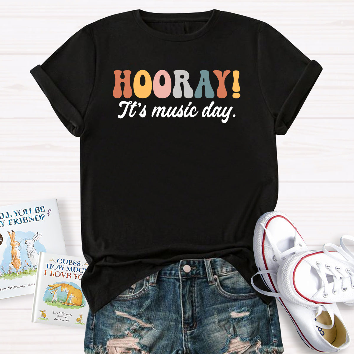 Hooray It's Music Day Teacher T-Shirt
