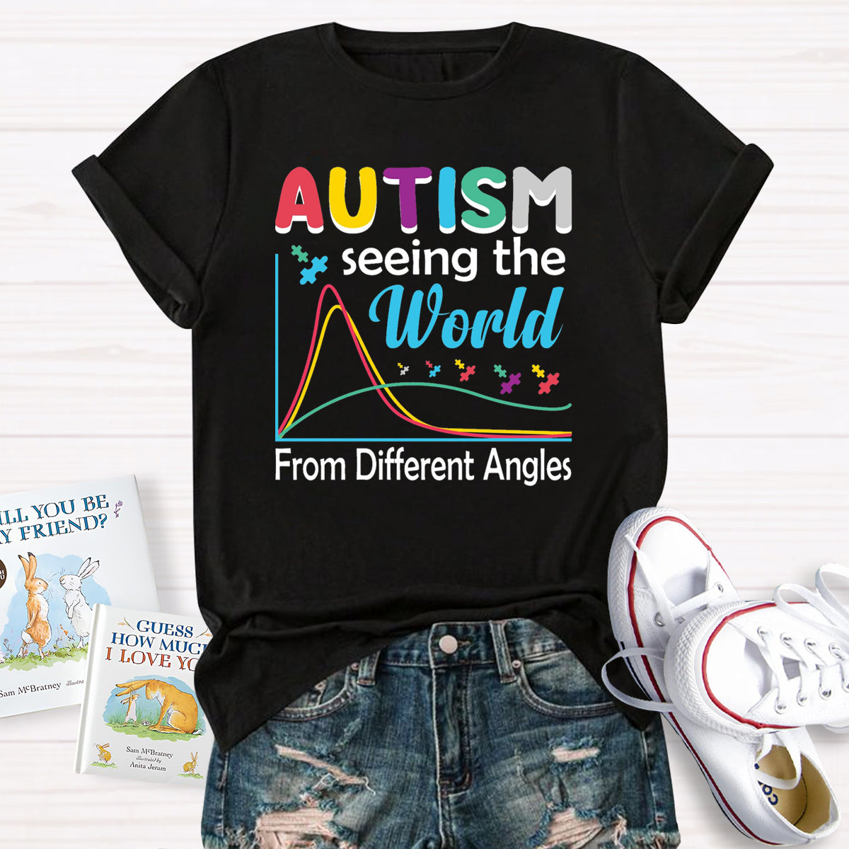 Autism Seeing The World From Different Angles T-Shirt