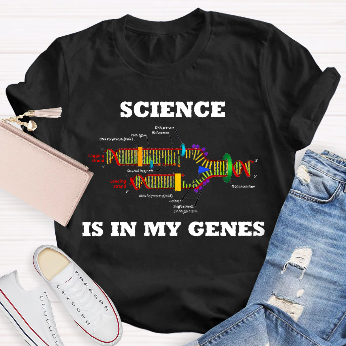 Science Is In My Genes Teacher T-Shirt