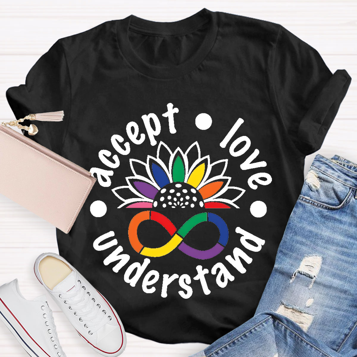 Accept Love Understand Teacher T-Shirt