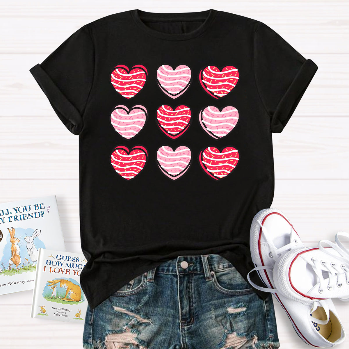 Valentine Heart Cakes T-Shirt