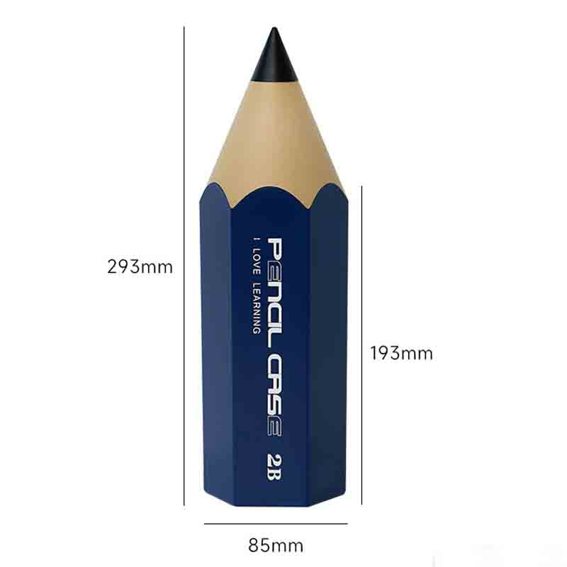 Pencil-Shaped Desk Organizer With Lid