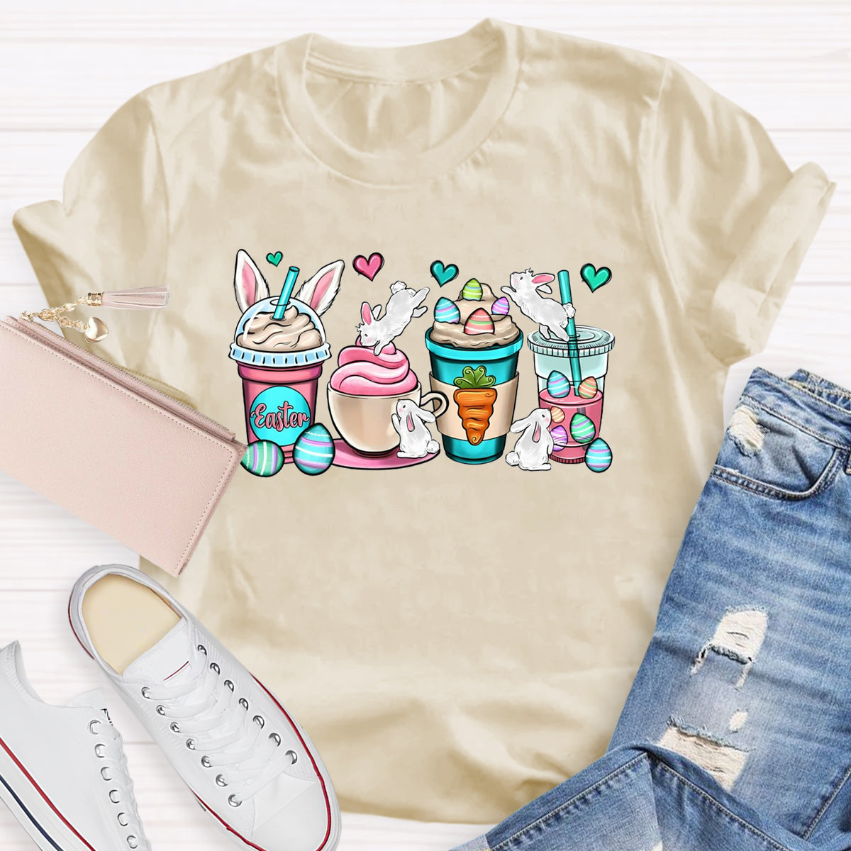 Easter Coffee Cups T-Shirt