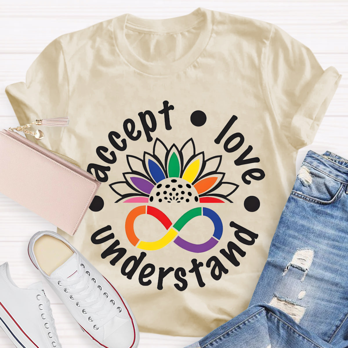 Accept Love Understand Teacher T-Shirt