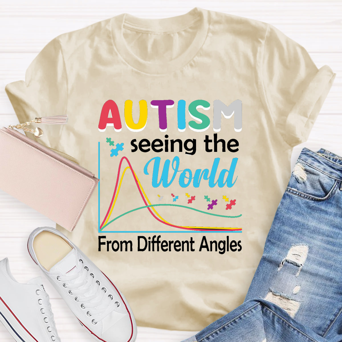 Autism Seeing The World From Different Angles T-Shirt
